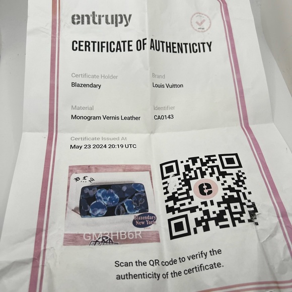 GUG Louis Vuitton Rare Vernis Blue Floral IKAT Zippy Wallet - Picture 11 of 11